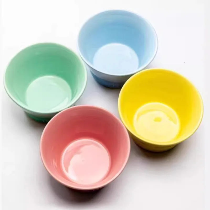 Le Creuset 6 and 7.5 Pastel Collection Ceramic Bowls, Heat-Resistant Dessert Prep Bowls, Non-Stick Glazed Stoneware