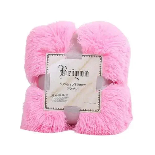 80x120cm Soft Fluffy Shaggy Warm Bed Sofa Bedspread Bedding Sheet Throw Blanket