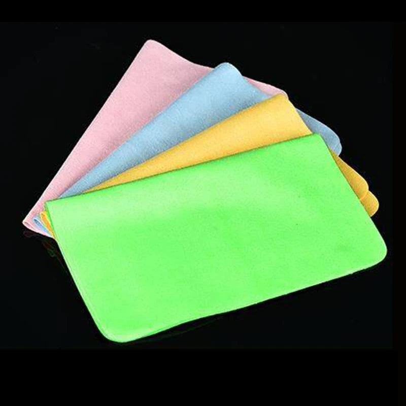 10pcs/lots High Quality Chamois Glasses Cleaner Microfiber Cleaning Cloth