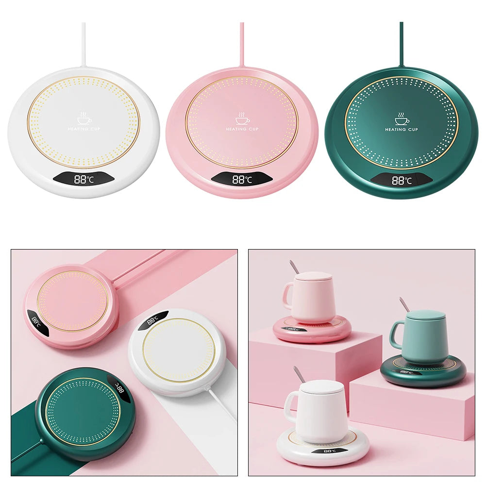 Coffee Mug Warmer 3 Temperature Setting Electric Cup Heater USB Constant Cup Warmer Tea Water Milk Heating Coasters
