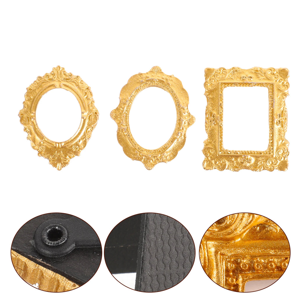 15Pcs Mini Photo Frame Crafts Simulation Picture Frame Decor