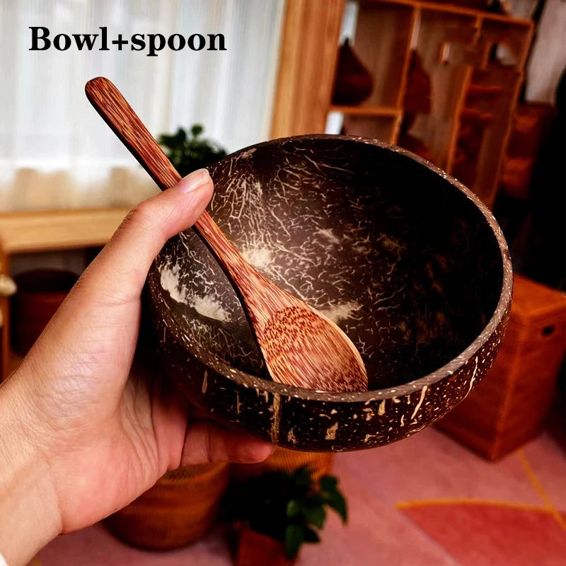 Natural Coconut Bowl Set
