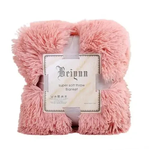 80x120cm Soft Fluffy Shaggy Warm Bed Sofa Bedspread Bedding Sheet Throw Blanket