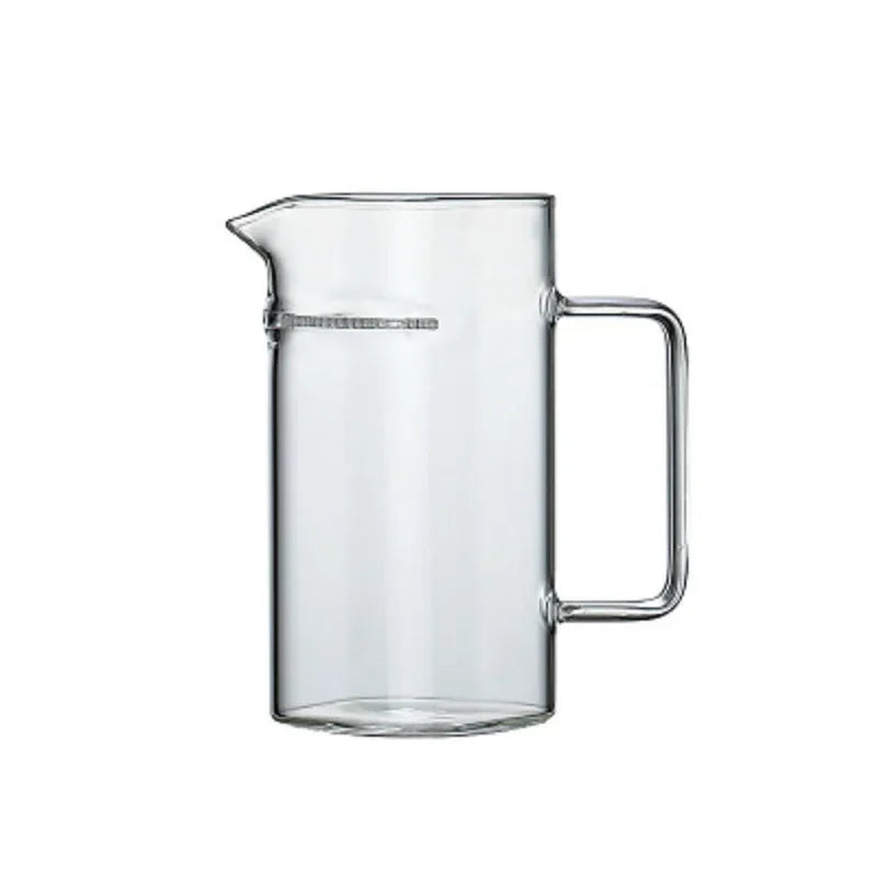 Square Tea Pitcher with Filter Holes, Borosilicate Glass, Crystal Clear Cup, Chinese Tea Divider, Creative Teacup, Teaware