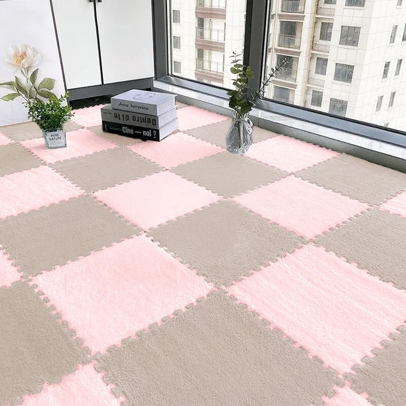 24PCS Solid interlocking foam mat - non slip EVA