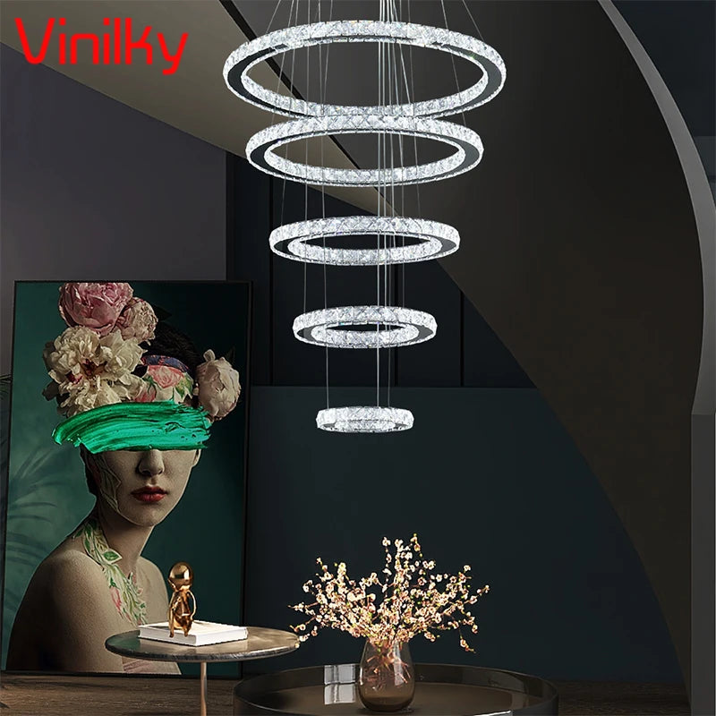 Crystal Chandelier Modern LargePendant Lights Fixture