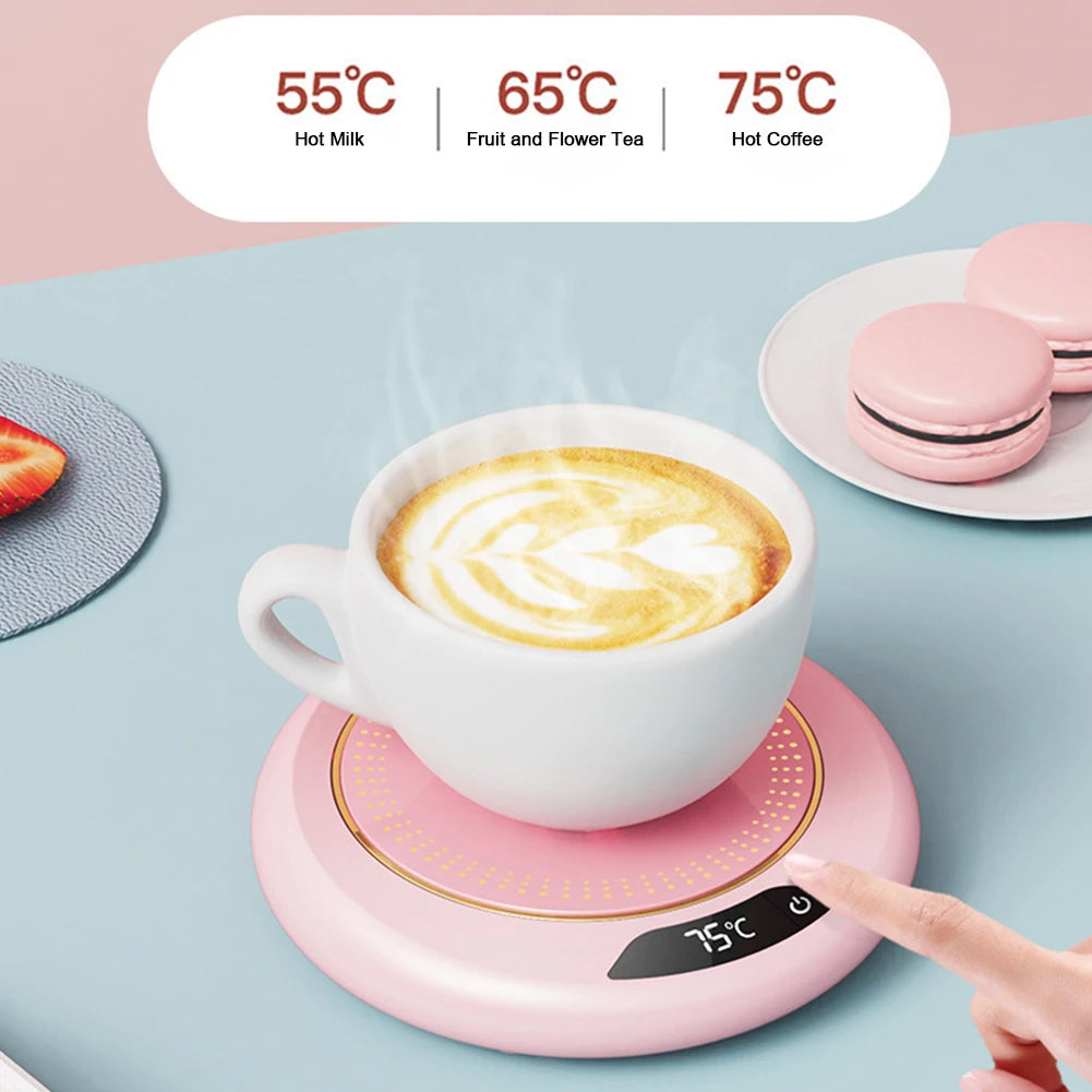 Coffee Mug Warmer 3 Temperature Setting Electric Cup Heater USB Constant Cup Warmer Tea Water Milk Heating Coasters