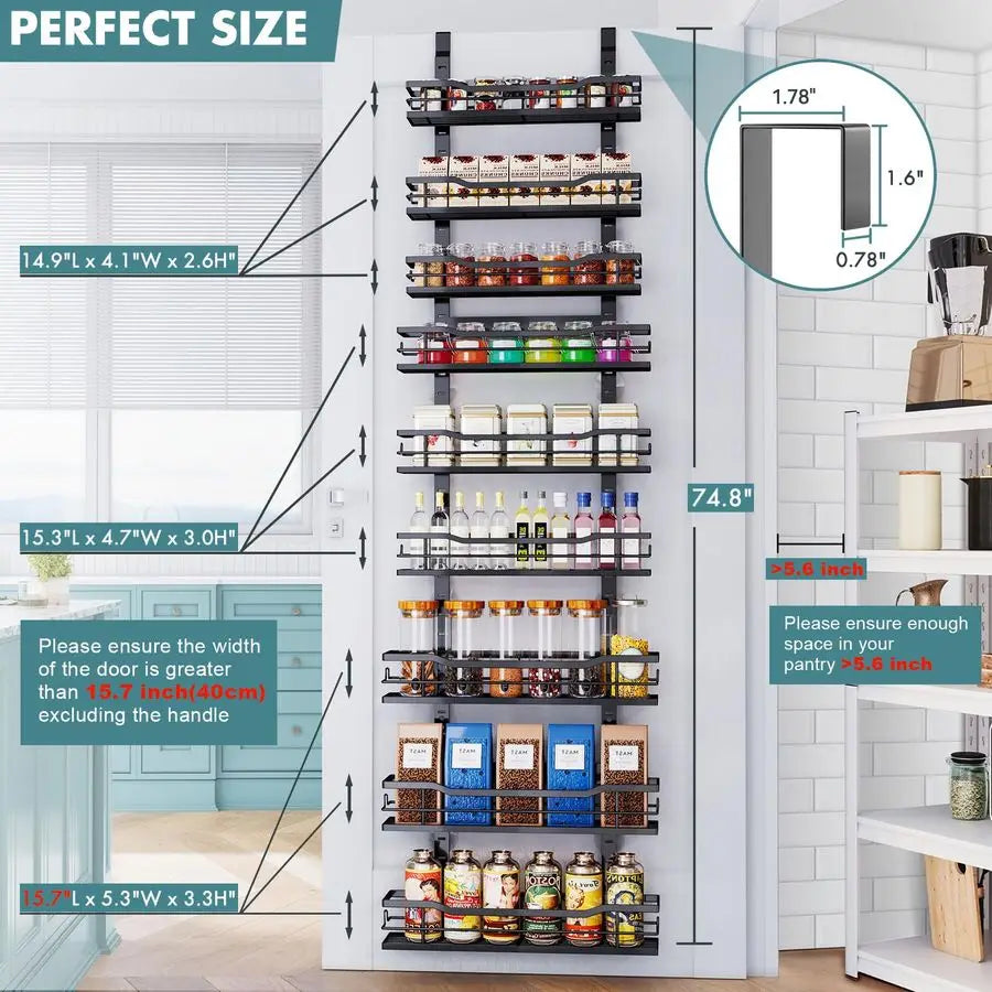 Eastherry Over The Door Pantry OrganizerTier
