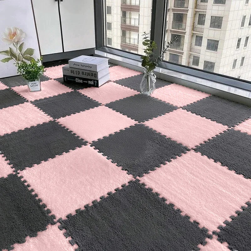 24PCS Solid interlocking foam mat - non slip EVA