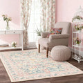 5X7 Area Rugs for Living Room, Machine Washable Non Slip Vintage Rugs