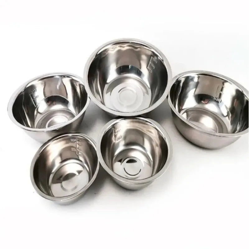 Stainless Steel Mixing Bowls Portable Kitchen Cooking
