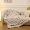 Rosekind Soft FAUX RABBIT Fleece Throw , Faux Fur Blanket