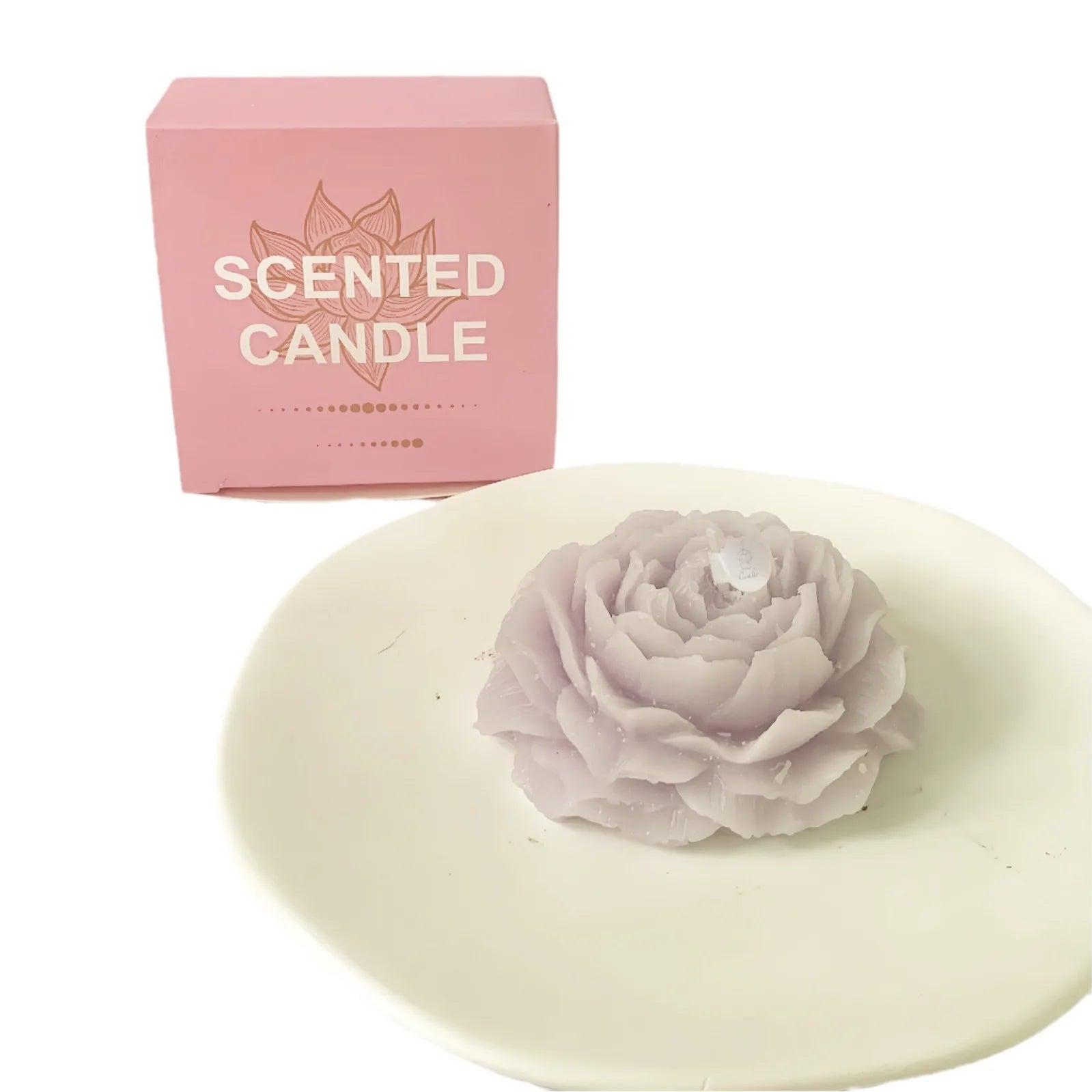 3D Peony Aromatherapy Candle - Creative Flower Shape