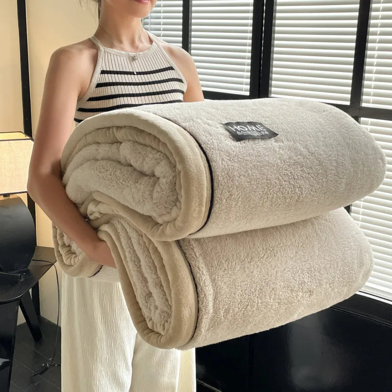 New s Fleece Spring Autumn Warmth Blankets Soft Fluffy Keep Warm Sofa Blankets